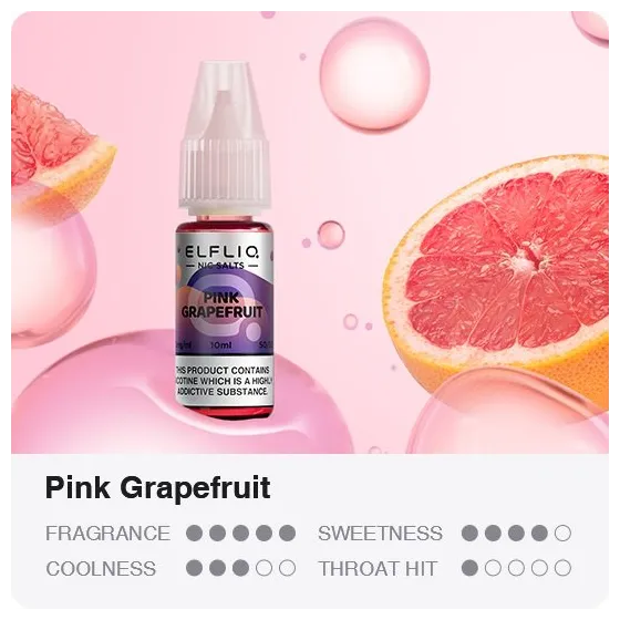 Pink Grapefruit 10ml ElfLiq Nic Salt by Elf Bar