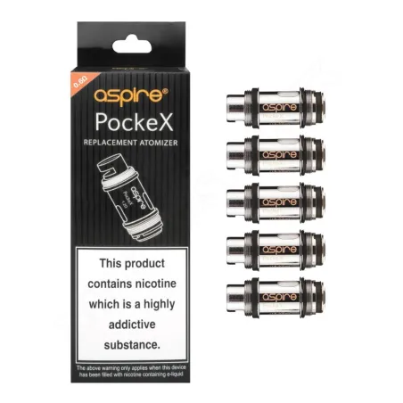 Pack of 5 replacement coils for the Aspire Pockex