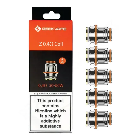 Pack of 5 Geekvape Z 0.4 Ohm Coils Pack of 5 Geekvape Z 0.4 Ohm Coils