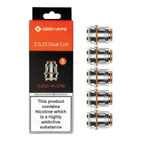 Pack of 5 Geekvape Z 0.25 Ohm Dual Coils