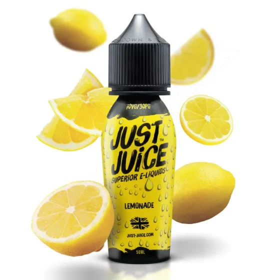 Lemonade flavoured shortfill e-liquid by Just Juice
