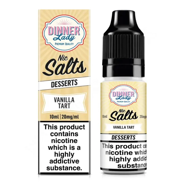 Vanilla Tart Dinner Lady Nic Salt E-Liquid 2x