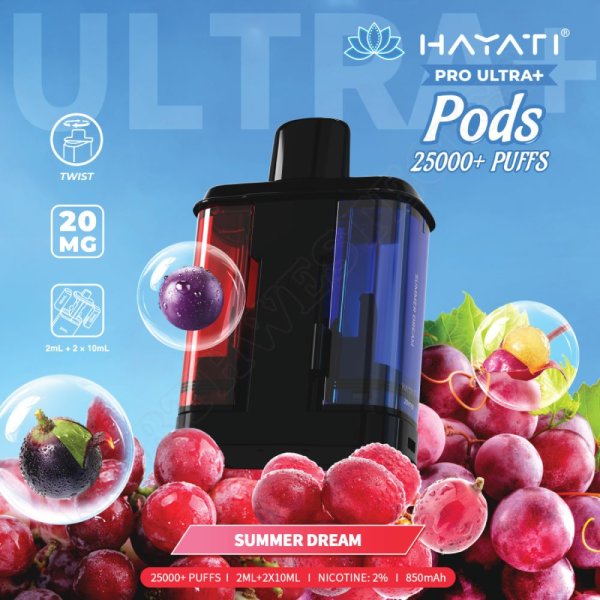 Summer Dream - Hayati Ultra+ Replacement Pod Info 2x