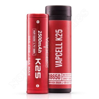 Vapcell K25 18650 Battery Cell