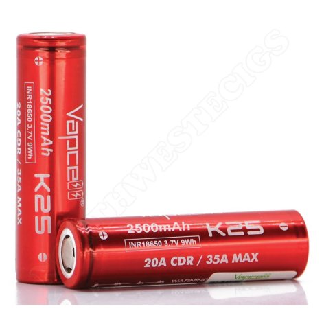 Vapcell K25 18650 Battery Cell 2x