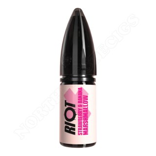 Strawberry & Banana Marshmallow 10ml nic-salt by Riot