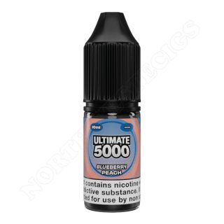 Blueberry Peach flavoured nic-salt vape juice by Ultimate 5000