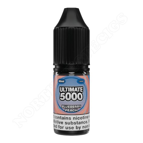 Blueberry Peach flavoured nic-salt vape juice by Ultimate 5000 2x