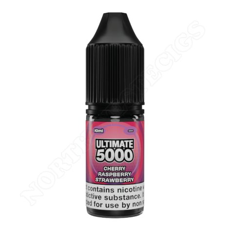 Cherry Raspberry Strawberry Ultimate 5000 Nic Salt e-liquid 2x