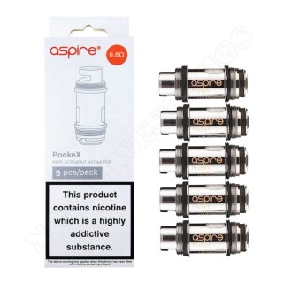 Pack of 5 replacement coils for the Aspire Pockex