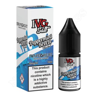 Peppermint Breeze 10ml Salt e-liquid by IVG | 3 for £9