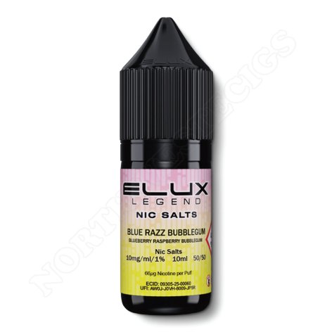 Blue Razz Bubblegum Nic Salt by Elux Legend 2x