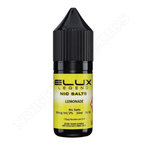 Lemonade Nic Salt by Elux Legend 2x
