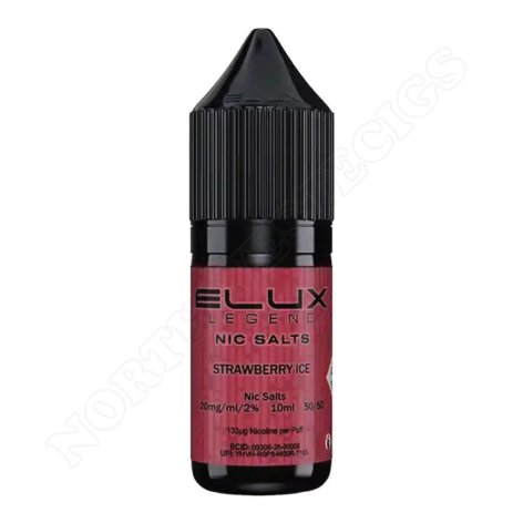 Strawberry Ice Nic Salt by Elux Legend 2x